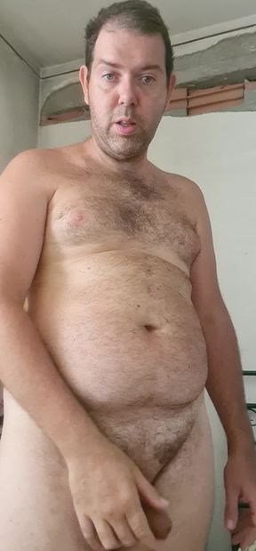 Boy naked in room