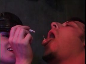 Beauty man punished by two crazy bitches in strange place