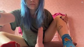 Dildo Footjob