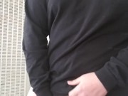 Playing with my big floppy cock