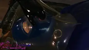 Miss Maskerade in Full Latex Vacbed Bondage Domination Play