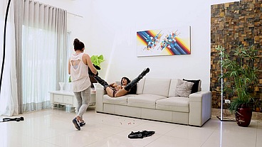 Behind the Scene from P-Sluts Vol. 47 Horny Busty Candy Scott gets hardcore anal fucking with DAP 0% Pussy ,piss drinking and ass rimming