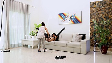 Behind the Scene from P-Sluts Vol. 47 Horny Busty Candy Scott gets hardcore anal fucking with DAP 0% Pussy ,piss drinking and ass rimming