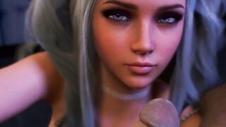 3D Porn cute busty babe POV Handjob teaser Anime Hentai