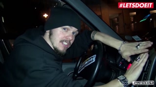 BumsBus - Mira Grey German Brunette Slut Fucks Stranger For Cash - LETSDOEIT