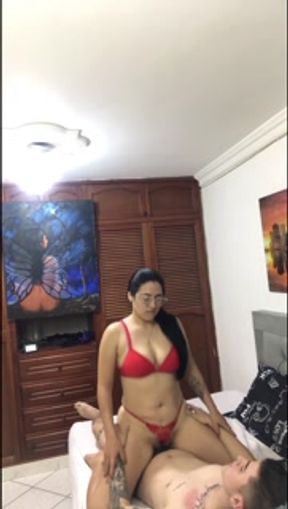 College girls strip naked in the car on the way to work