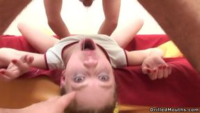 Redhead Russian Girl Had Her Throat Drilled and Face Cummed Over by New Boyfriend