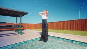 Kate Gets Wet in a Stunning Evening Gown