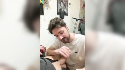 making my latin friend cum in my mouth