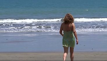 First time I had sex with my stepson on the beach_ he cums in my ass