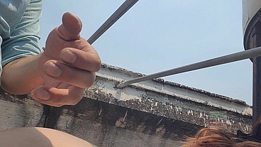 Parkour en la azotea con casada, rapidin