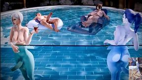 There&rsquo_s A Fat Futa Cock Overwatch Party And You&rsquo_re Invited, Long Hard Cock Futa Ashe Fucks Pharah&rsquo_s Ass Hard