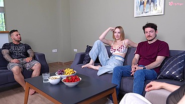 Do you really want this? Cuckold hubby watching his Young Wife get Fucked in the Anal Casting!