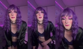 Cassie moans while jerking off to POV Joi with tiny transgender teasing