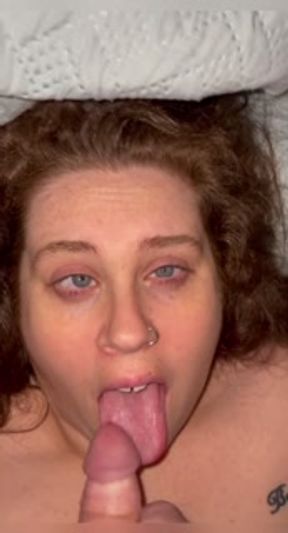 Daddy gives me a massive after shower facial, HE CUMS IN MY EYE AND HAIR
