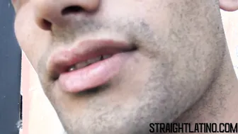 Latino straight guy agrees to bareback fuck and takes a facial for cash