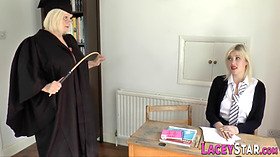 Lesbian grandmother asslicking mature