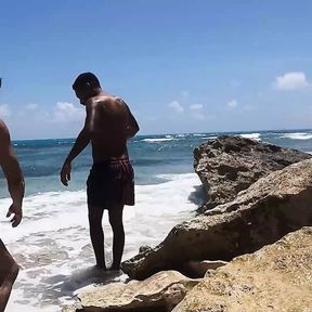 Hunks Athuel And Saul Get Together On The Beach Before Retreating Inside Sucking Each Other Off In Private - PAPI