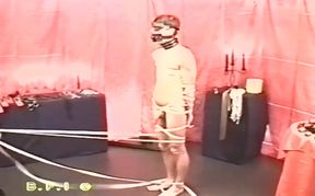 Hanged and tight cock torment
