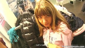 Skinny Teen Gina Wants The Coat - Got A Dick Too!