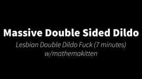 Mars Foxxx & Mathemakitten take on a Giant Double Ended Dildo