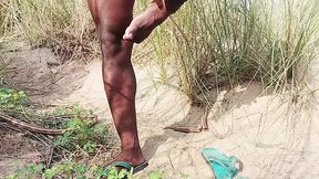 Missing My Girlfriend During a Hot Jungle Massage - Alone But Full of Desire