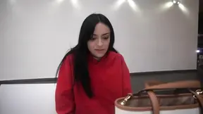 Older woman comforted by younger cock after mall standup