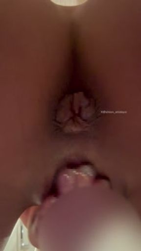 Anal Rose Observation / When you touch your pussy, your butt hole moves