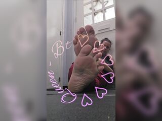 Waving with my toes.