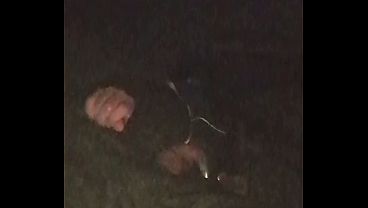 CUB1ZOR - VIDEO TWO - PUP TAKING A PISS AND SHOWING OFF OUTSIDE