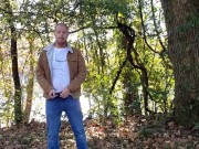 Smoking a cigarette, enjoying the outdoors! Firebush & ginger helicopter dick!