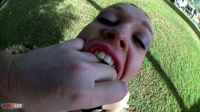 pov fuck with the beautiful french blonde candys chupa in leggings