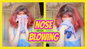 Handkerchief Nose Blowing