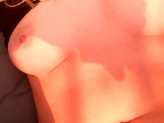 Hot amateur blonde pregnant toying her pussy solo