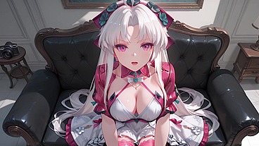 Carlotta came to a sex casting for the first time. Carlotta sex casting hentai cosplay (AI-generated)