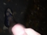 Late Night Solo Masterbation at Trail Access w/ Cumshot