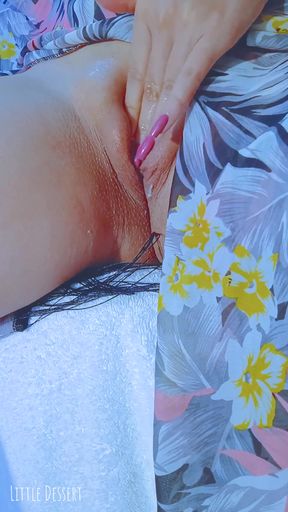 Spectacular moment from &quot;Pink Pussy Latina&#039;s Glass Dildo After Beach Day&quot;