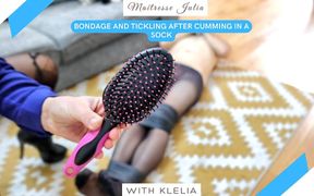 Bondage and Tickling After Cumming in a Sock - Maitresse Julia