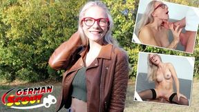 Casting Fuck with Fit Blonde Vivi Vallentine in Glasses