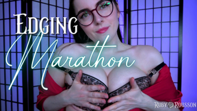 2 Hours of Gooning. 1L of Lube. Multiple Ruined Orgasms- Topless