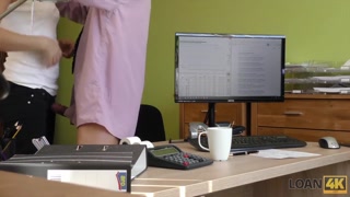 LOAN4K. Sweet babe gives sissy for drilling