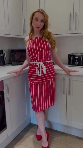 Kitchen MILF Serves Herself with Yoghurt