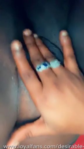 Ebony pussy play till the pussy get extra creamy