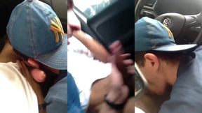 aumenta o som - chupei o pau do motorista do uber no meio da rua