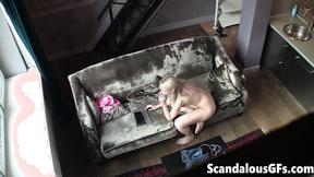 ”Clip of my nude Girlfriend leaving the living room with her laptop”