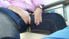 Big-Bellied Daddy Bear Plays with His Balls