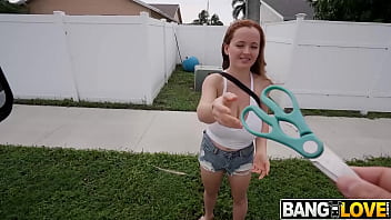 Petite MILF Eviee Red Eviee gets a hardcore POV blowjob from Kai Jaxon