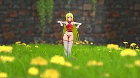 Chinese Girl M22 Hentai Undress Dancing Strip MMD 3D Blonde Hair (CLIP)