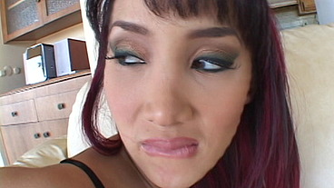 Katsuni gets her holes banged in a double penetration