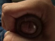 Medium term masturbation cumshot